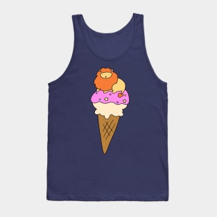 Icecream Cone Lion Tank Top